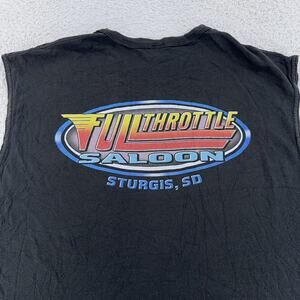 Full Throttle Saloon Shirt Mens 2XL Sleeveless Sturgis SD Biker Bar Motorcycle